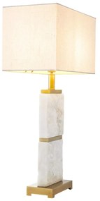 Veioza/ lampa de masa LUX cu baza din marmura Newton L