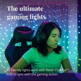 Twinkly TWW210SPP-TEU - LED RGB perdea de Crăciun exterior 210 LED, 6,1m, IP44,