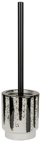 Perie de WC alb-negru din ceramică Subiza – Wenko