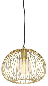 Lampă suspendată de design aurie - Wire Dough