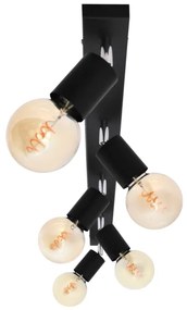 Spot TUNE 5xE27/20W/230V negru