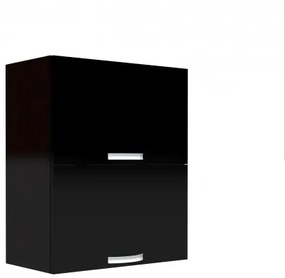 Corp superior 60 cu 2 usi orizontale Zebra negru