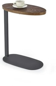 Masuta cafea DELPHI, nuc/negru, 48x26x58 cm