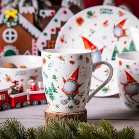 Cană de porțelan Altom Winter Gnomes B 400 ml