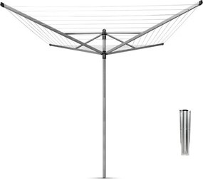 Brabantia Lift-O-Matic spațiu exterior 90300269, 60 m, Înălțime reglabilă, Țeapă metalică, Rezistent la coroziune, Inox