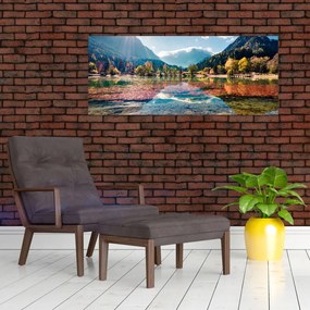 Tablou - Lacul Jasna, Gozd Martuljek, Alpii Iulieni, Slovenia (120x50 cm)