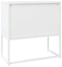 Servanta, alb, 75x35x75 cm, otel 1, Alb, 75 x 35 x 75 cm