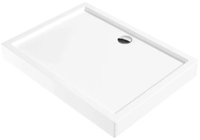 Cadita dus dreptunghiulara Deante Jasmin alb 120x90 cm