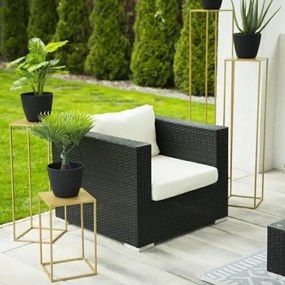 Suport pentru flori 100x24 cm, culoare aurie