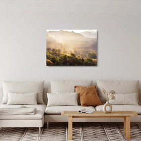 Tablou pe sticlă - Zori de zi (70x50 cm)