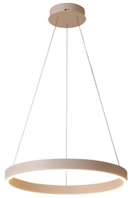 Lustra moderna aurie rotunda din metal cu led Italux BrascoDown d60