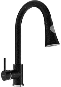 Mexen Elia baterie de bucătărie, Negru cu picățele - 670101-76