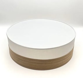 Plafonieră SIRJA WOOD 2xE27/15W/230V d. 45 cm alb/stejar