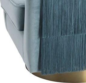 Fotoliu pivotant design elegant LUX Le Vante, albastru 113980 HZ