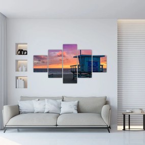 Tablou de pe plaja Santa Monica (125x70 cm), în 40 de alte dimensiuni noi