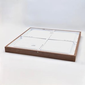 Brilagi - Lampă LED pentru baie WOODY FRAME LED/40W/230V 60x60 IP44, stejar/cireș