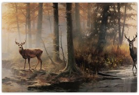 Tablou - Vintage pictura wildlife (90x60 cm)