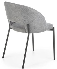 Scaun de bucaterie Alanna, gri/negru