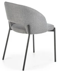 Scaun de bucaterie Alanna, gri/negru