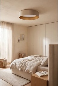 Brilagi-LED lampă dimabilă, mare, abajur fumuriu, 36W/230V, 3000–6000K, Ø 55 cm, crem/auriu WT+DO