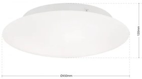 Plafoniera moderna diametru 45cm, Alba