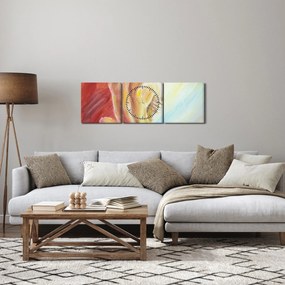 Tablou - Imaginea unei femei care se odihnește, pictură în ulei (cu ceas) (90x30 cm)
