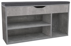 Pantofar (dulap pantofi) Filesas (beton + negru) . 1116341
