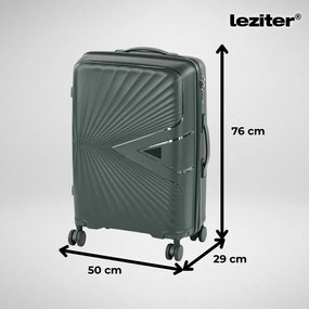 TraveLux Endure valiză mare cu capac dur 76x50x29 cm verde închis