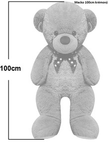 Monzana Urs mare de pluș BENY, 100cm, crem