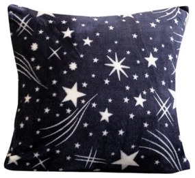 Fata de perna din microplus STARLIGHT 45x45 cm, albastru inchis