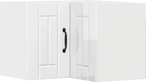 vidaXL Dulap de bucătărie Alb lucios 57 x 57 x 40 cm Lemn compozit