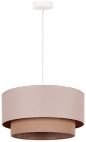 Lustră pe cablu Duolla BOHO 1xE27/15W/230V d. 45 cm bej/maro