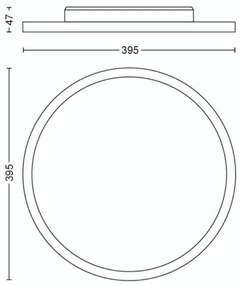 Plafonieră LED dimabilă Hue AURELLE LED/19W/230V Philips + telecomandă