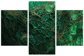 Tablou - Imagine microscopică verde (90x60 cm)