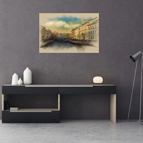 Tablou - Râul Moyka, Sankt Petersburg, Rusia (90x60 cm)