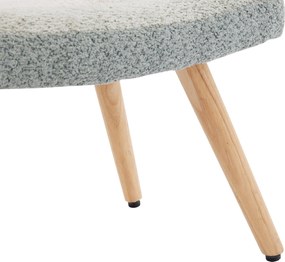 Fotoliu balansoar Bouclé în stil patchwork cu dungi colorate, design ergonomic și spătar înalt, Multicolor