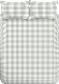 Lenjerie de pat verde pentru pat dublu/extinsă cu 3 piese 230x220 cm Bamford Gingham Check – Catherine Lansfield