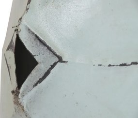 Decorațiune de perete tip pește, stil marin, culoare albastru deschis, din metal, „Blue Reef”