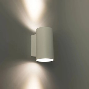 Lampă de perete inteligentă rotundă albă, incl. 2 WiFi GU10 - Sandy