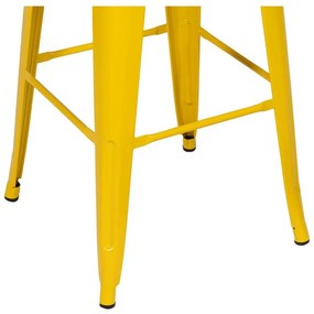 Set de scaune de bar galben 2 buc. din metal (înălțime șezut 76,5 cm) – Ixia