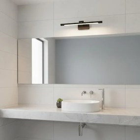 Aplica LED pentru oglindă de baie MIRROR, LED/6W/230V, 4000K, IP44, 40 cm, negru