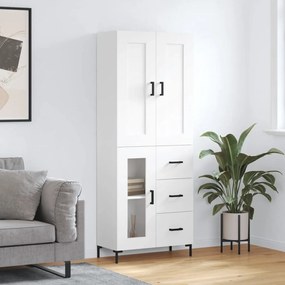 3199937 vidaXL Dulap înalt, alb, 69,5x34x180 cm, lemn compozit