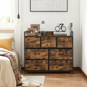 Comodă elegantă cu 7 sertare spațioase - stil rustic