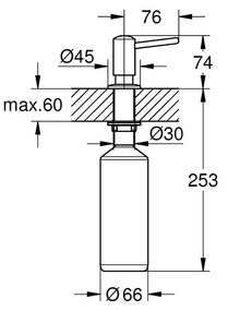 Grohe Contemporary dozator de lichid SuperSteel 40536DC0