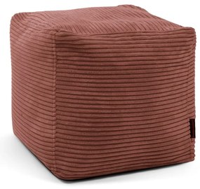 Fotoliu bean bag cărămiziu cu tapițerie din catifea reiată Up! MooG – SLOWDOWN