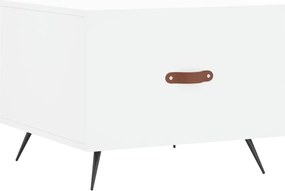 vidaXL Măsuță de cafea, alb, 50x50x40 cm, lemn compozit