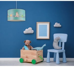 Lustră pe cablu pentru copii Duolla UNICORN 1xE27/15W/230V d. 35 cm