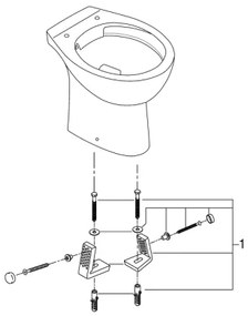 GROHE 39430000 - Vas WC pe pardoseală BAU CERAMIC 515 x 356 x 406 mm ceramică/alb