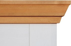Set lemn masiv alb-natur Living Iris Model A