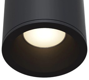 Spot aplicat, plafoniera pentru baie design modern IP65 Zoom negru 8,5cm